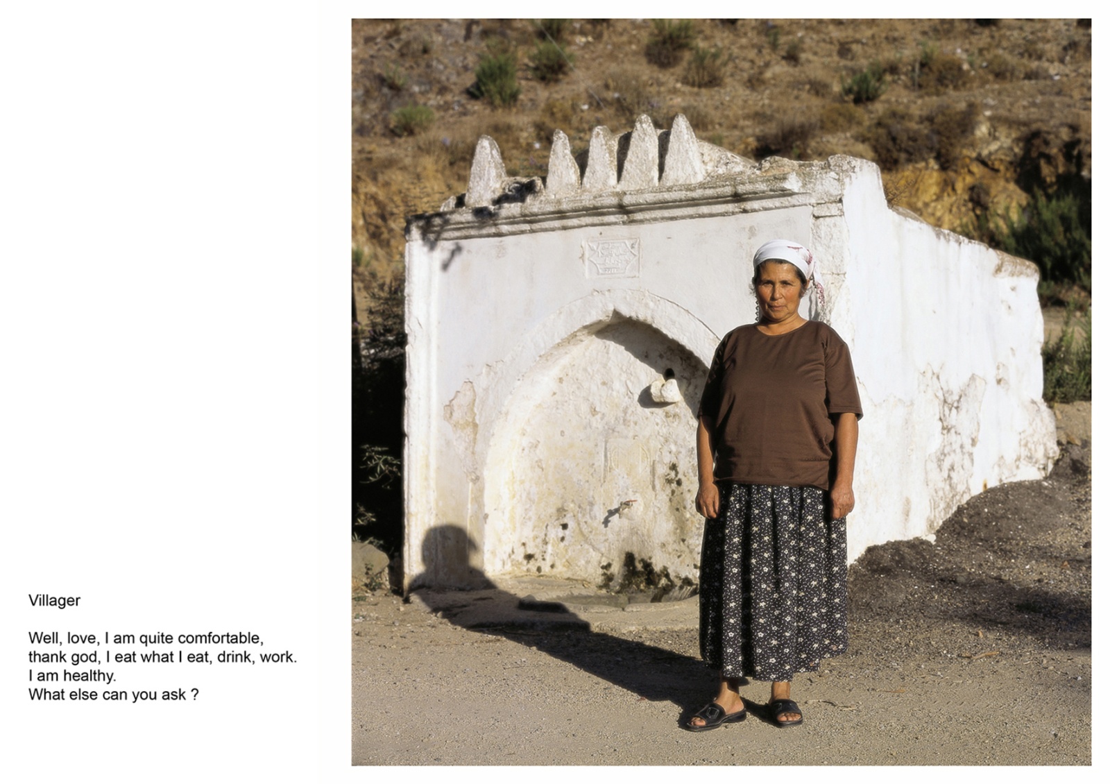 A book project about Bodrum Town - C type Prints with interview subtitles 80 x 100 cm