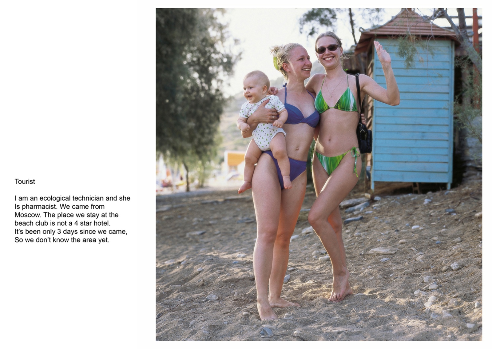 A book project about Bodrum Town - C type Prints with interview subtitles 80 x 100 cm