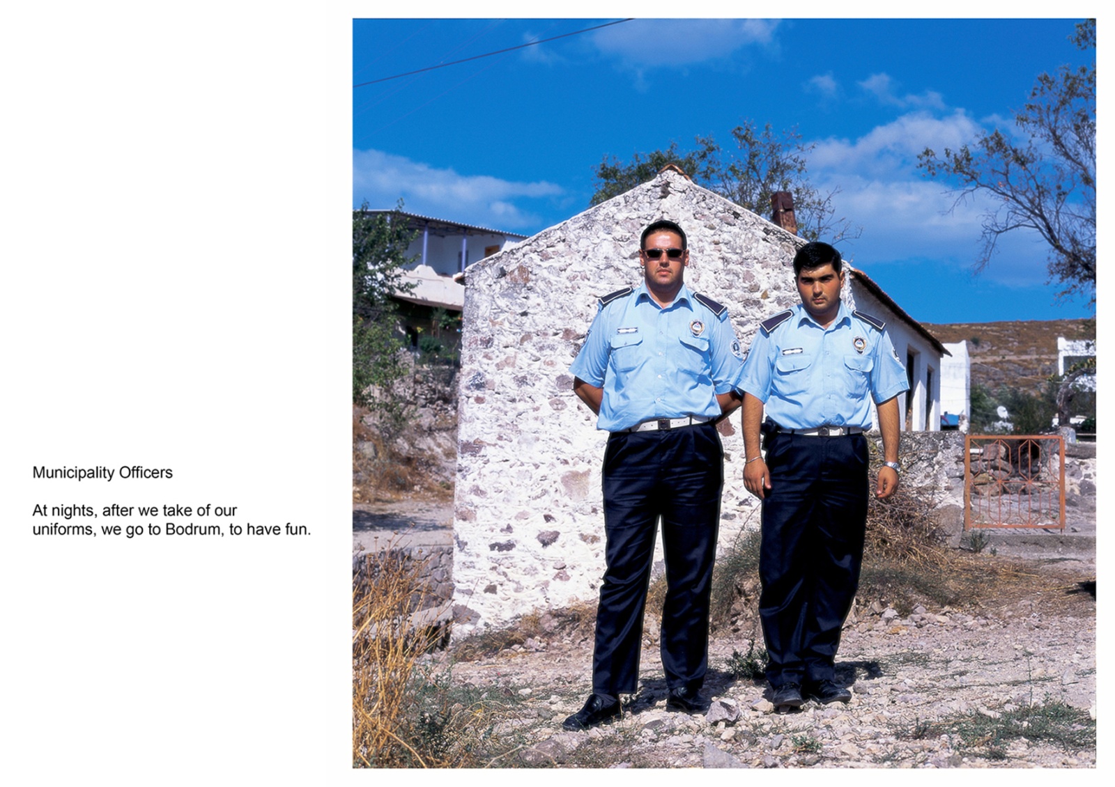 A book project about Bodrum Town - C type Prints with interview subtitles 80 x 100 cm