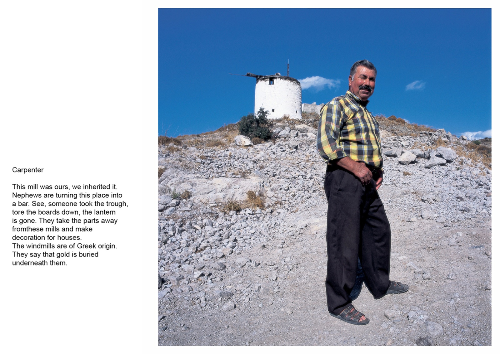 A book project about Bodrum Town - C type Prints with interview subtitles 80 x 100 cm
