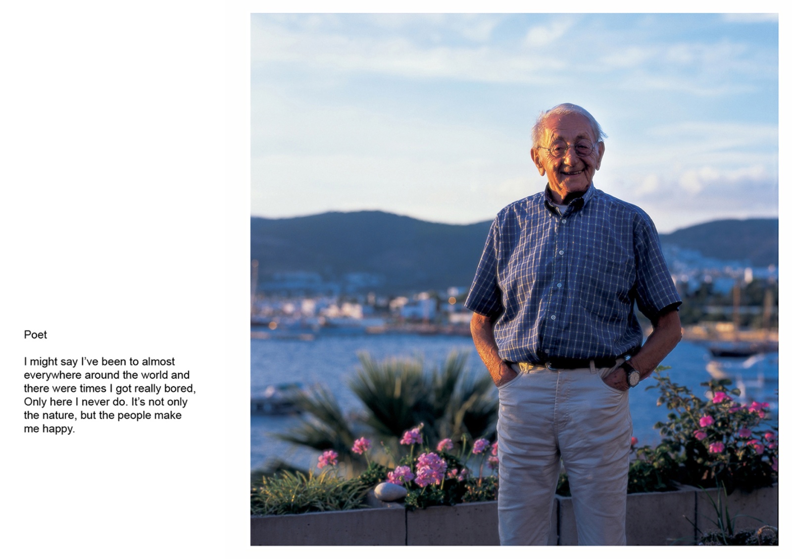 A book project about Bodrum Town - C type Prints with interview subtitles 80 x 100 cm
