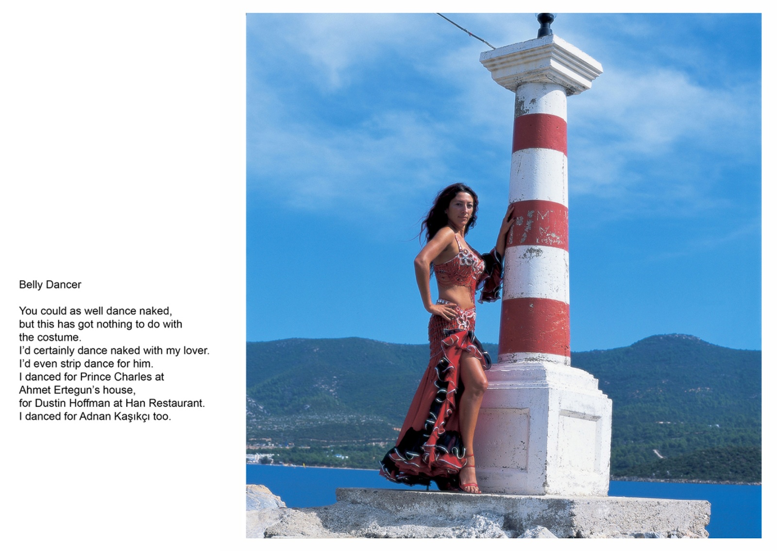 A book project about Bodrum Town - C type Prints with interview subtitles 80 x 100 cm