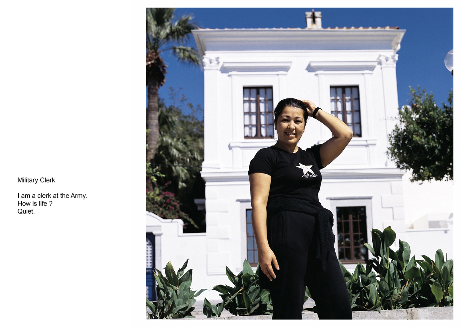 A book project about Bodrum Town - C type Prints with interview subtitles 80 x 100 cm