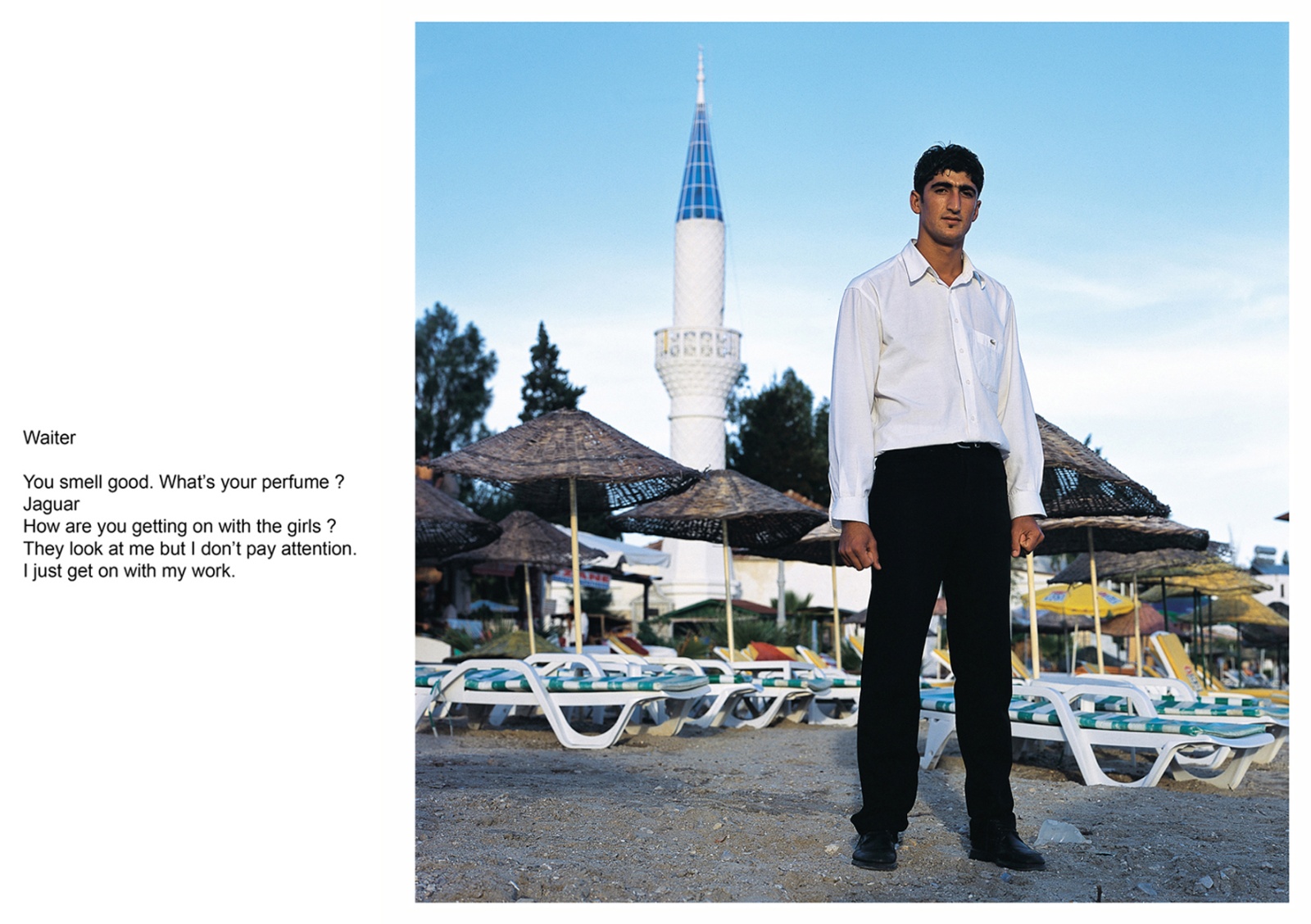 A book project about Bodrum Town - C type Prints with interview subtitles 80 x 100 cm