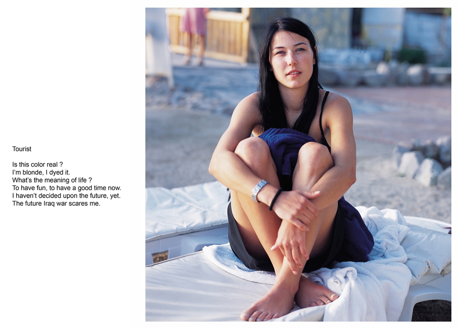 A book project about Bodrum Town - C type Prints with interview subtitles 80 x 100 cm