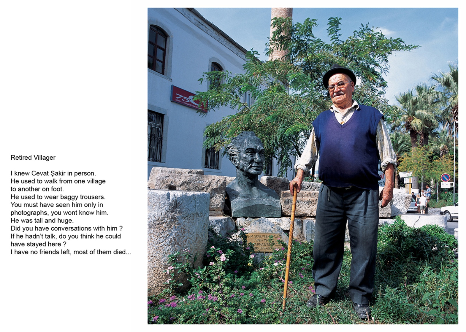 A book project about Bodrum Town - C type Prints with interview subtitles 80 x 100 cm