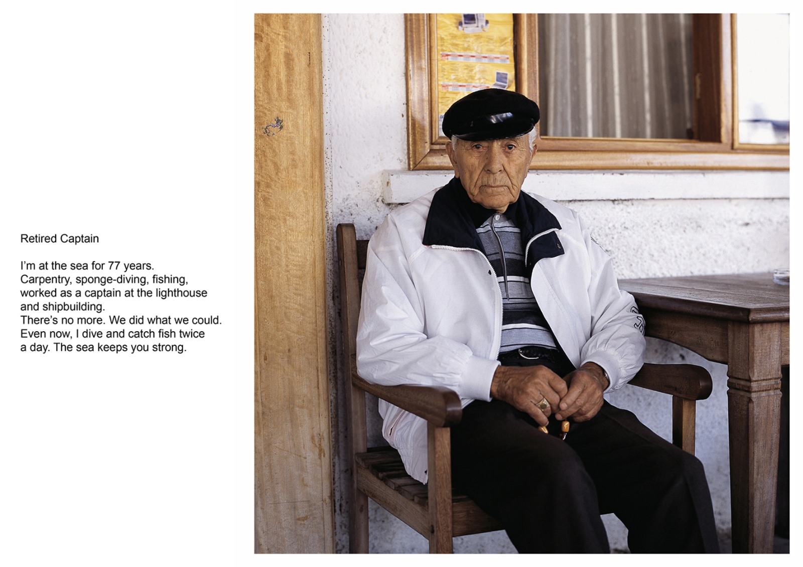 A book project about Bodrum Town - C type Prints with interview subtitles 80 x 100 cm