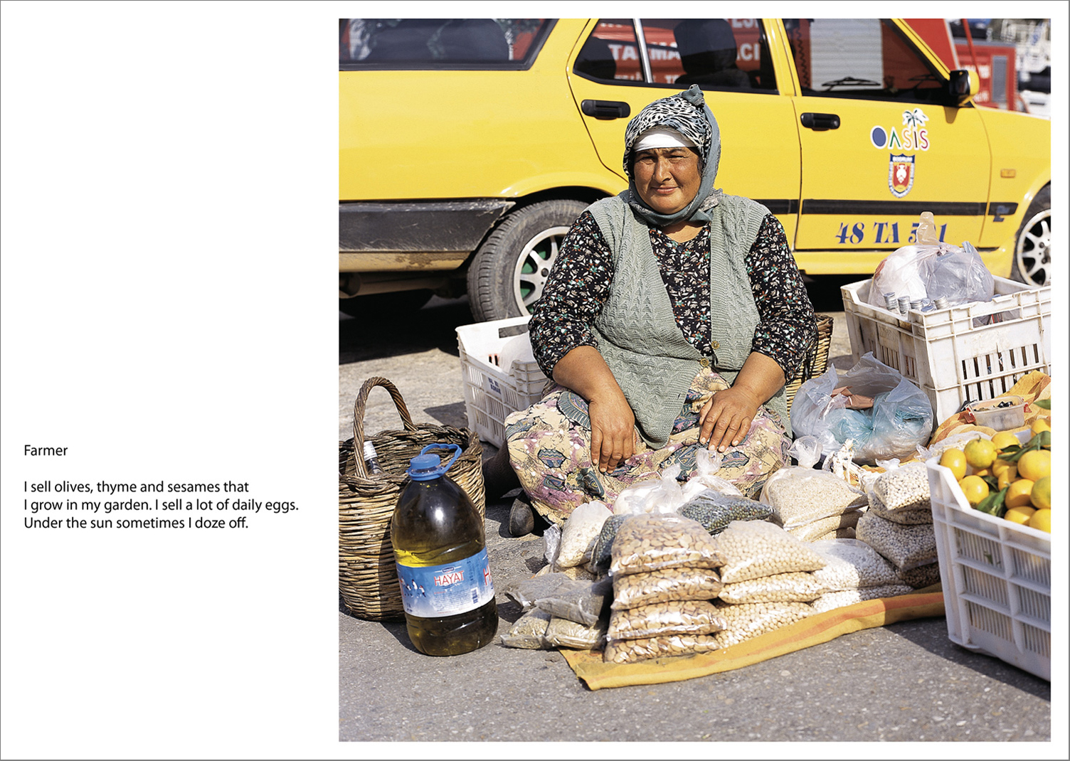 Bodrum deep 80 - A book project about Bodrum Town - C type Prints with interview subtitles 80 x 100 cm