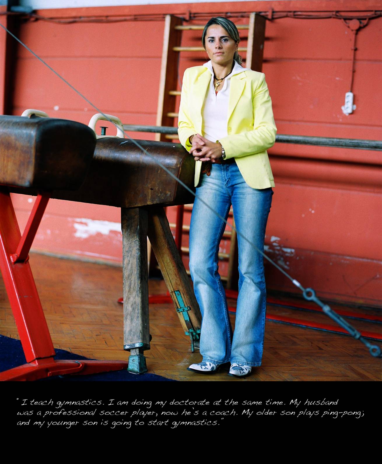 Diaries 008 - A book project of Interviews with Women - Pigment Prints with interview subtitles 80 x 100 cm