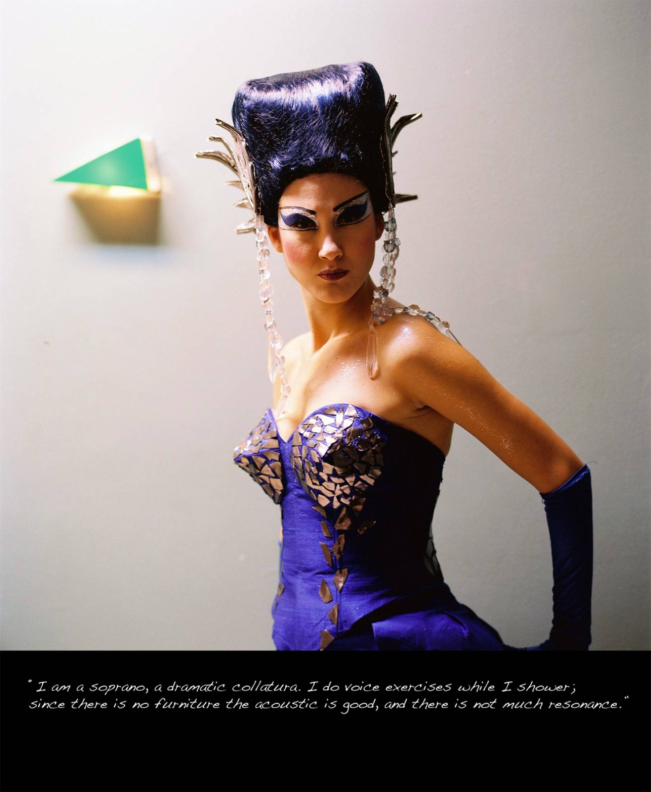 Diaries 014 - A book project of Interviews with Women - Pigment Prints with interview subtitles 80 x 100 cm