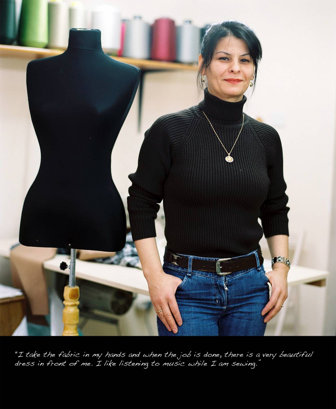 Diaries 027 - A book project of Interviews with Women - Pigment Prints with interview subtitles 80 x 100 cm