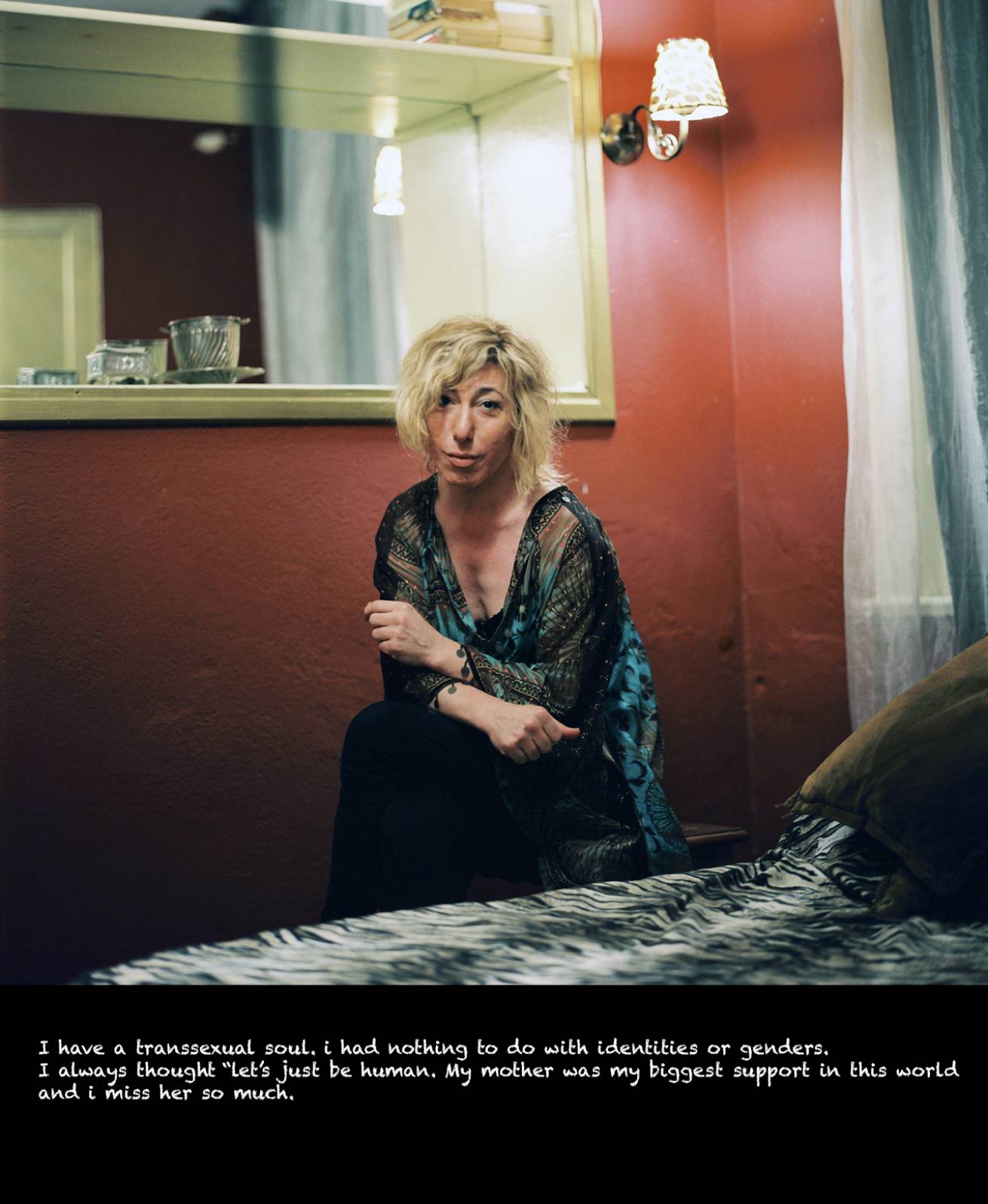 Diaries 034 - A book project of Interviews with Women - Pigment Prints with interview subtitles 80 x 100 cm