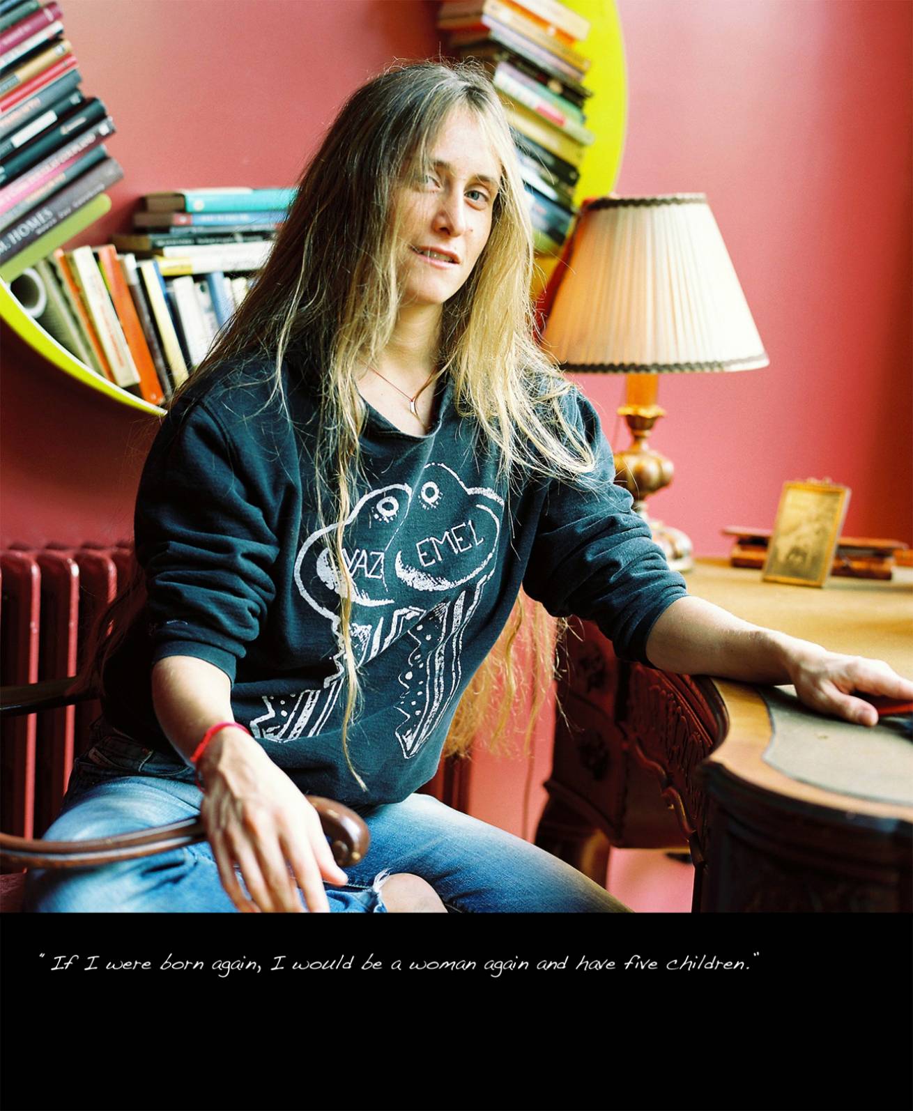 Diaries 039 - A book project of Interviews with Women - Pigment Prints with interview subtitles 80 x 100 cm