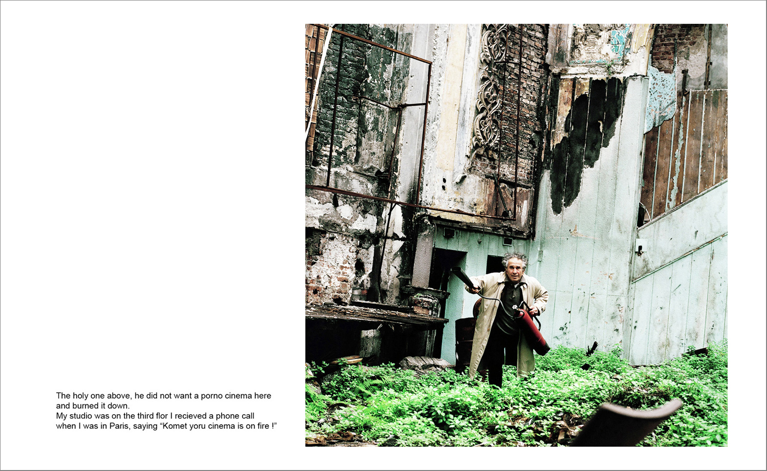 I pera 30 - Photographs with the interview subtitles in Pera (Beyoglu) in Istanbul 80 x 100 cm