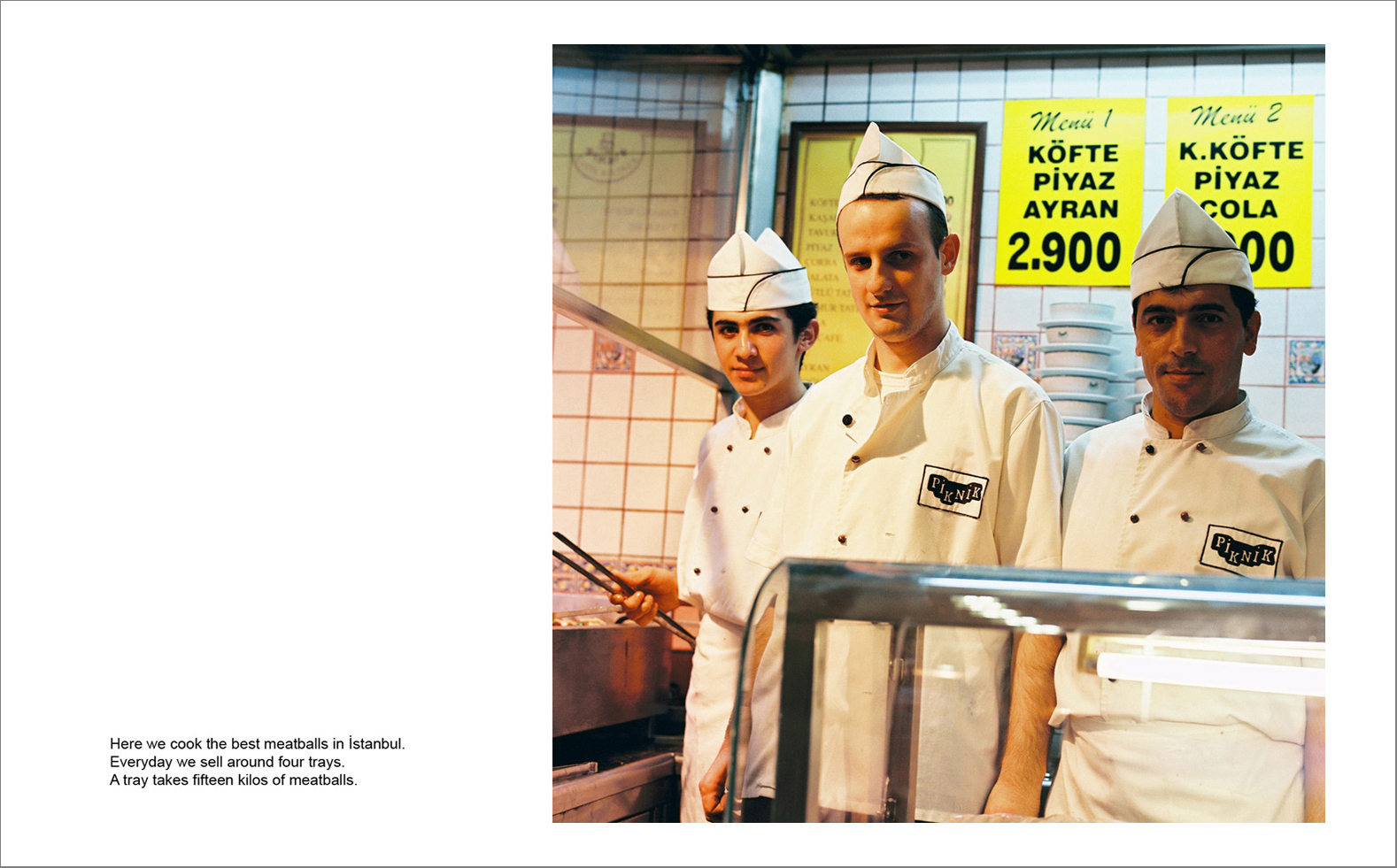 I pera 35 - Photographs with the interview subtitles in Pera (Beyoglu) in Istanbul 80 x 100 cm