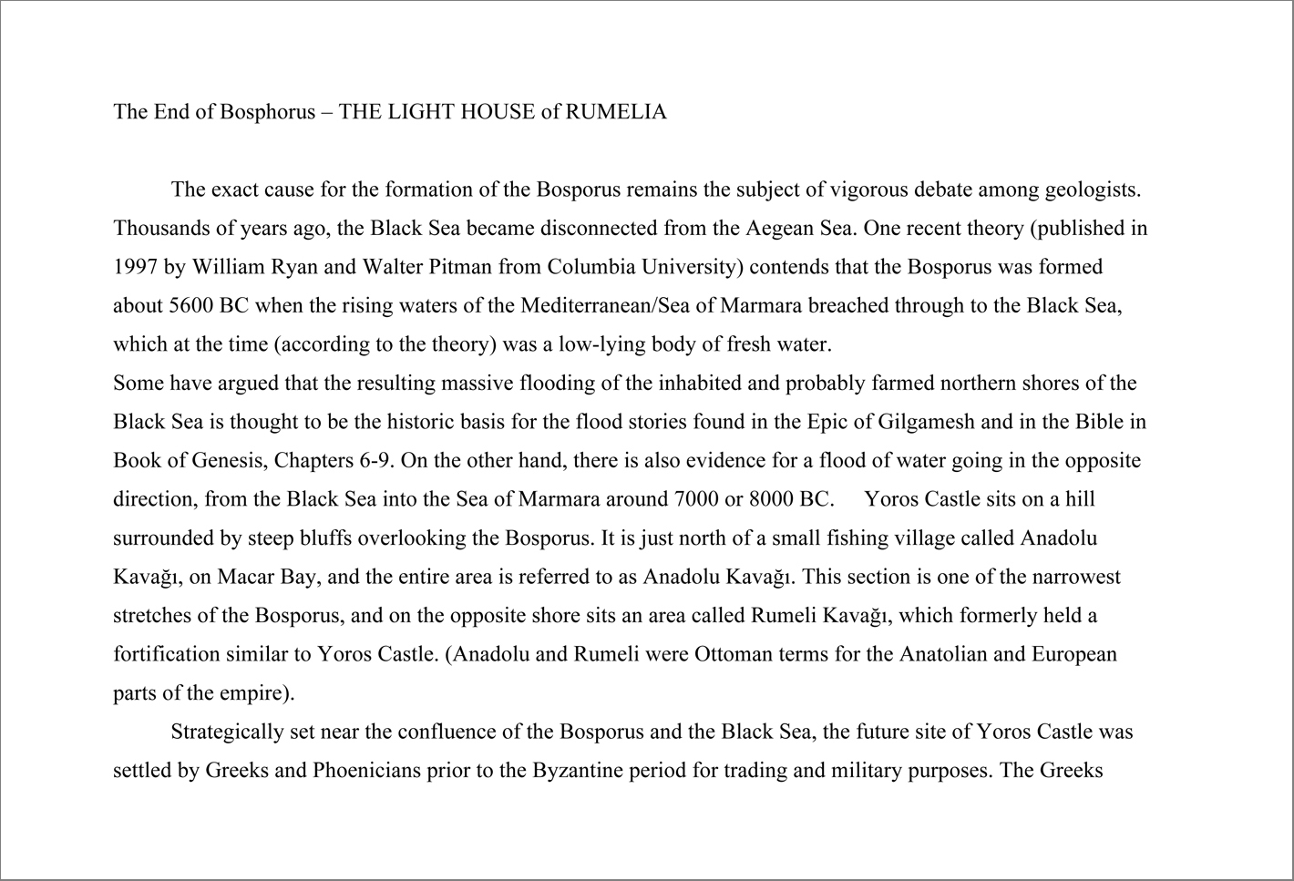 Microsoft Word - The End of Bosphorus.doc
